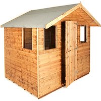 8' x 6' Traditional Shiplap Apex 6' Cabin Garden Shed (2.44m x 1.83m)