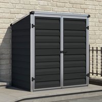 40% discount: 5' x 3' Palram Canopia Dark Grey Voyager Pent Shed (1.39m x 0.9m)
