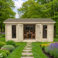 Forest Rushock 5m x 4m Log Cabin (45mm)
