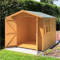 26% discount: 6'9 x 6'6 Shire Alderney Double Door Apex Wooden Garden Shed (2.05m x 1.98m)