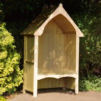 21% discount: Shire Balsam Garden Arbour Seat 4' x 2'