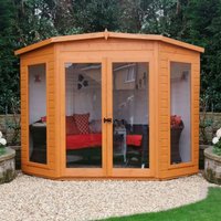 19% discount: 7' x 7' Shire Barclay Corner Wooden Summerhouse
