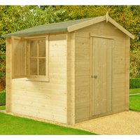 12% discount: Shire Camelot 2.1m x 2.1m Log Cabin Shed (19mm)