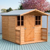20% discount: 7' x 9' Shire Casita Wooden Summerhouse including Veranda (2.16m x 2.72m)
