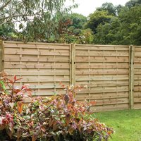 44% discount: Forest 6' x 6' Europa Plain Pressure Treated Decorative Fence Panel (1.8m x 1.8m)