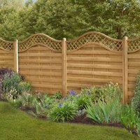 44% discount: Forest 6' x 6' Paloma Decorative Fence Panel (Europa Prague) - 1.8m x 1.8m