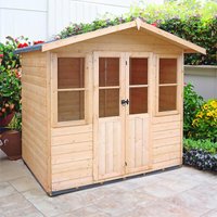 17% discount: 7x5 Shire Haddon Wooden Summerhouse