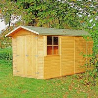 19% discount: 13'2 x 6'6 Shire Jersey Double Door Wooden Garden Shed (4.33m x 2.2m)