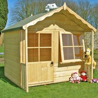 12% discount: 5 x 5 Shire Kitty Childrens/ Kids Wooden Garden Playhouse