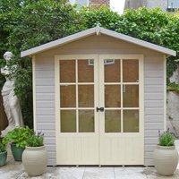 19% discount: 7 x 5 Shire Lumley Superior Wooden Garden Summerhouse