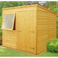 22% discount: 6'7 x 7' Shire Shiplap Pent Wooden Garden Shed (2.01m x 2.15m)