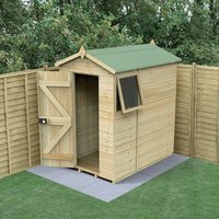 19% discount: 6' x 4' Forest Timberdale 25yr Guarantee Tongue & Groove Pressure Treated Apex Shed (1.93m x 1.37m)