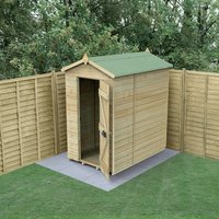 19% discount: 6' x 4' Forest Timberdale 25yr Guarantee Tongue & Groove Pressure Treated Windowless Apex Shed (1.93m x 1.37m)