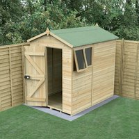 19% discount: 7' x 5' Forest Timberdale 25yr Guarantee Tongue & Groove Pressure Treated Apex Shed (2.23m x 1.67m)