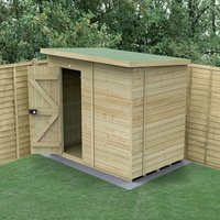 19% discount: 7' x 5' Forest Timberdale 25yr Guarantee Tongue & Groove Pressure Treated Windowless Pent Shed (2.24m x 1.67m)