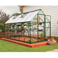 6' x 12' Palram Canopia Hybrid Large Green Polycarbonate Greenhouse (1.85m x 3.70m)