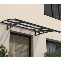 11% discount: 7â4 x 4â7 Palram Canopia Amsterdam 2230 Grey Clear Door Canopy (2.24m x 1.39m)