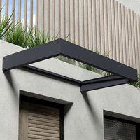 12% discount: 5â3 x 3â1 Palram Canopia Sophia 1600 Grey Clear Door Canopy (1.6m x 0.95m)