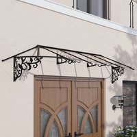 12% discount: 12â2 x 2â11 Palram Canopia Lily 3600 Black Clear Large Door Canopy (3.7m x 0.88m)