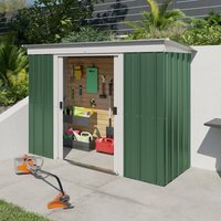 22% discount: 10' x 4' Yardmaster Emerald Pent Metal Shed (2.98m x 1.19m)