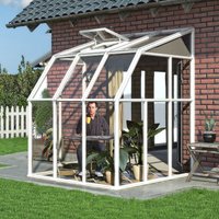 8% discount: 6â x 6â Palram Canopia Rion White Sun Room Wall Greenhouse (1.8m x 1.8m)