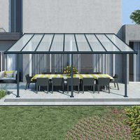 10% discount: 10x20 Palram Canopia Sierra Grey Patio Cover
