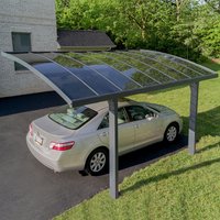 9% discount: 16x10 Palram Canopia Arizona Breeze 5000 Grey Metal Carport
