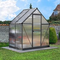 6% discount: 6' x 4' Palram Canopia Mythos Grey Greenhouse (1.85m x 1.26m)