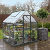 6% discount: 6â x 6â Palram Canopia Harmony Grey Polycarbonate Greenhouse (1.85m x 1.86m)