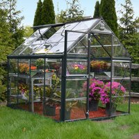 6% discount: 6â x 8â Palram Canopia Harmony Walk In Grey Polycarbonate Greenhouse (1.85m x 2.47m)
