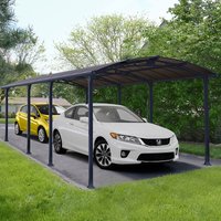 11% discount: 12' x 28' Palram Canopia Arcadia 8500 Grey Metal Carport (3.59m x 8.58m)