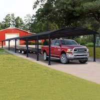 14% discount: 12' x 42' Palram Canopia Arcadia 12700 Grey Metal Carport (3.59m x 12.86m)
