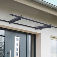 9% discount: 7' x 3' Palram Canopia Nancy 2050 Grey Door Canopy (2.06m x 0.94m)