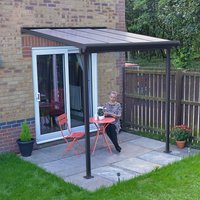 14% discount: 7' x 7' Palram Canopia Sierra Grey Clear Patio Cover (2.28m x 2.25m)