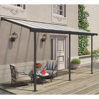 10% discount: 7' x 15' Palram Canopia Sierra Grey Clear Patio Cover (2.28m x 4.48m)