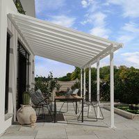 16% discount: 10' x 28' Palram Canopia Olympia White Patio Cover with Clear Panels (2.95m x 8.60m)