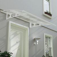 8% discount: 7' x 5' Palram Canopia Bordeaux 2230 Large Door Canopy - White Mist (2.24m x 1.39m)
