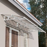 9% discount: 14' x 5' Palram Canopia Bordeaux 4460 Large Door Canopy - White Mist (4.47m x 1.39m)