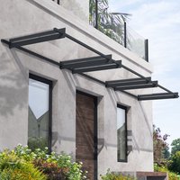 9% discount: 15' x 3' Palram Canopia Nancy 4500 Door Canopy - Grey (4.52m x 0.94m)