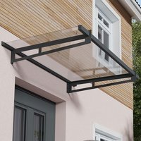 18% discount: 4â11 x 3â1 Palram Canopia Bremen 1500 Grey Clear Door Canopy (1.5m x 0.94)