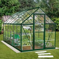 6â x 12â Palram Canopia Harmony Large Green Polycarbonate Greenhouse (1.85m x 3.70m)
